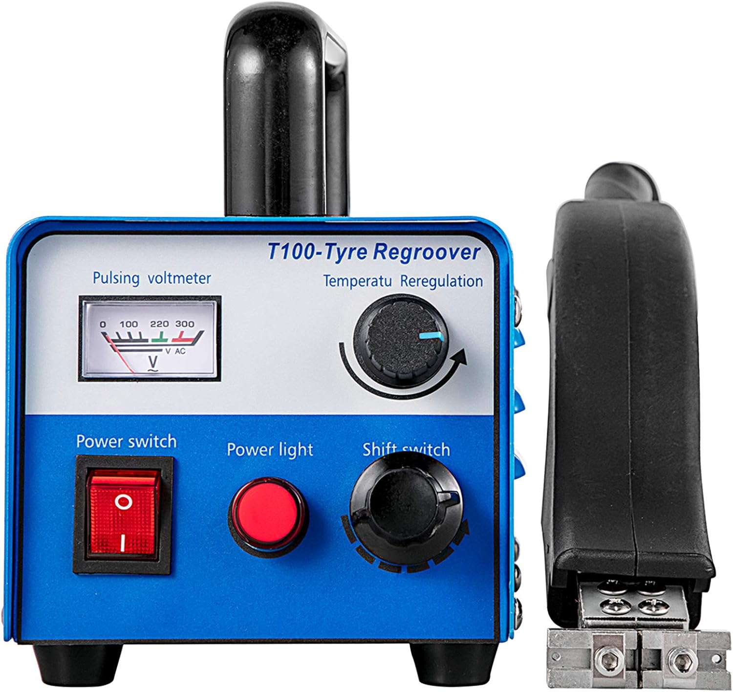 Mophorn Tire Grooving Tool 110V 350W Iron Tire Groover Cutter with 20 Blades HSD-T100 Tire Groover Heated Machine for Any Tire