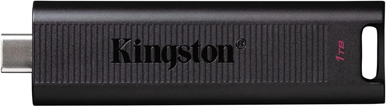 Kingston 1TB DataTraveler Max USB 3.2 Gen 2 Type-C Flash Drive (2-Pack) with Fuse USB-C OTG Cable Bundle (3 Items)