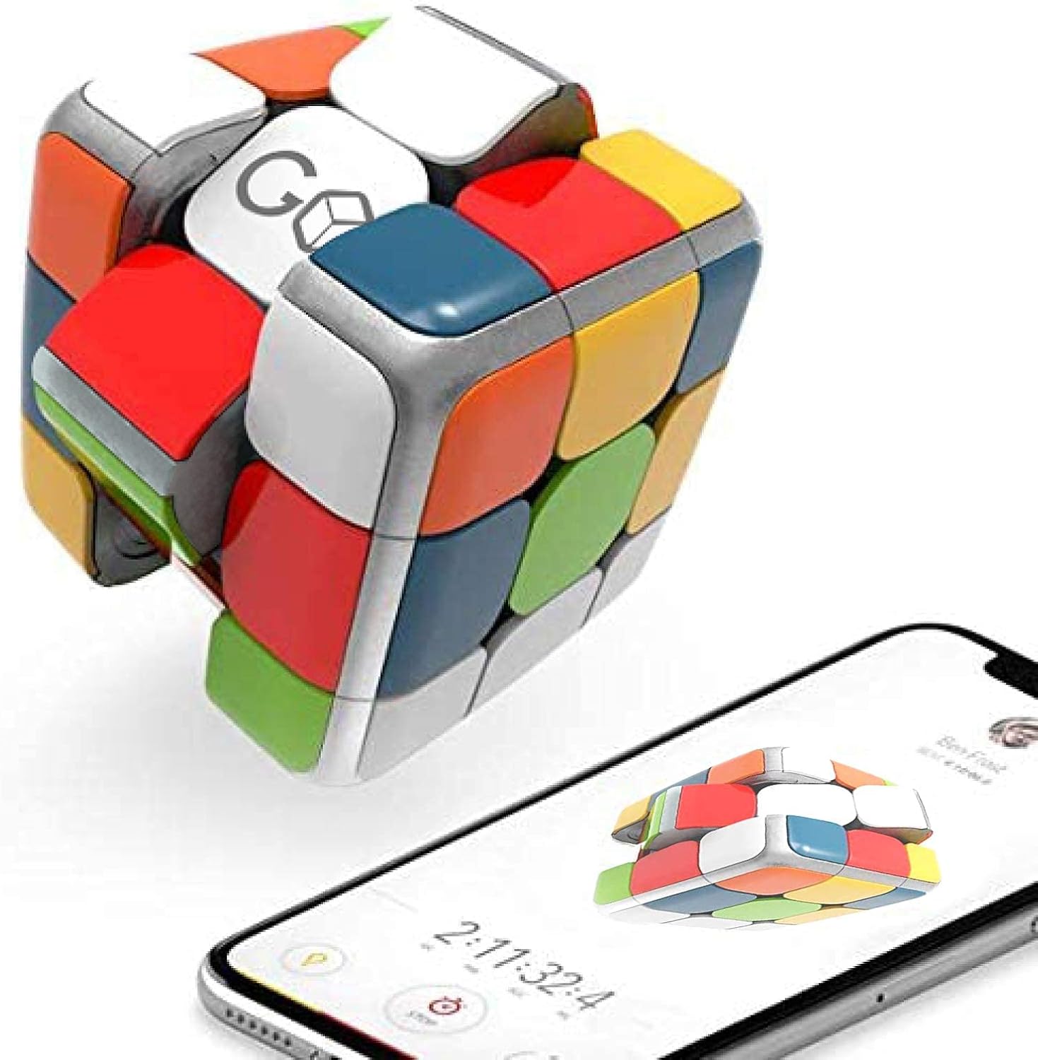 GoCube The Connected Electronic Bluetooth Cube: Award-Winning app Enabled STEM Puzzle for All Ages. Free app Pack of 2