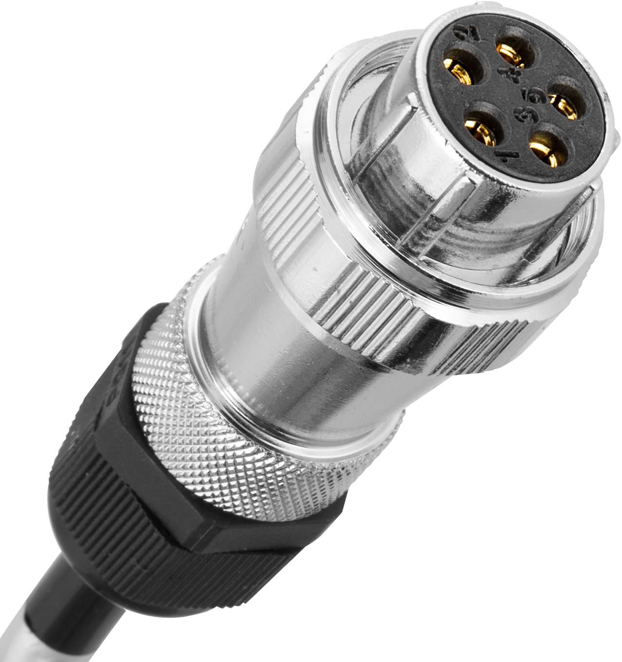 DALLUX Heavy Duty Vehicle Coil Trailer Cable with 2 Channel 4 PIN AV Connector Disconnect Kit for Truck Caravan Motor Home Backup Security Camera Monitor System