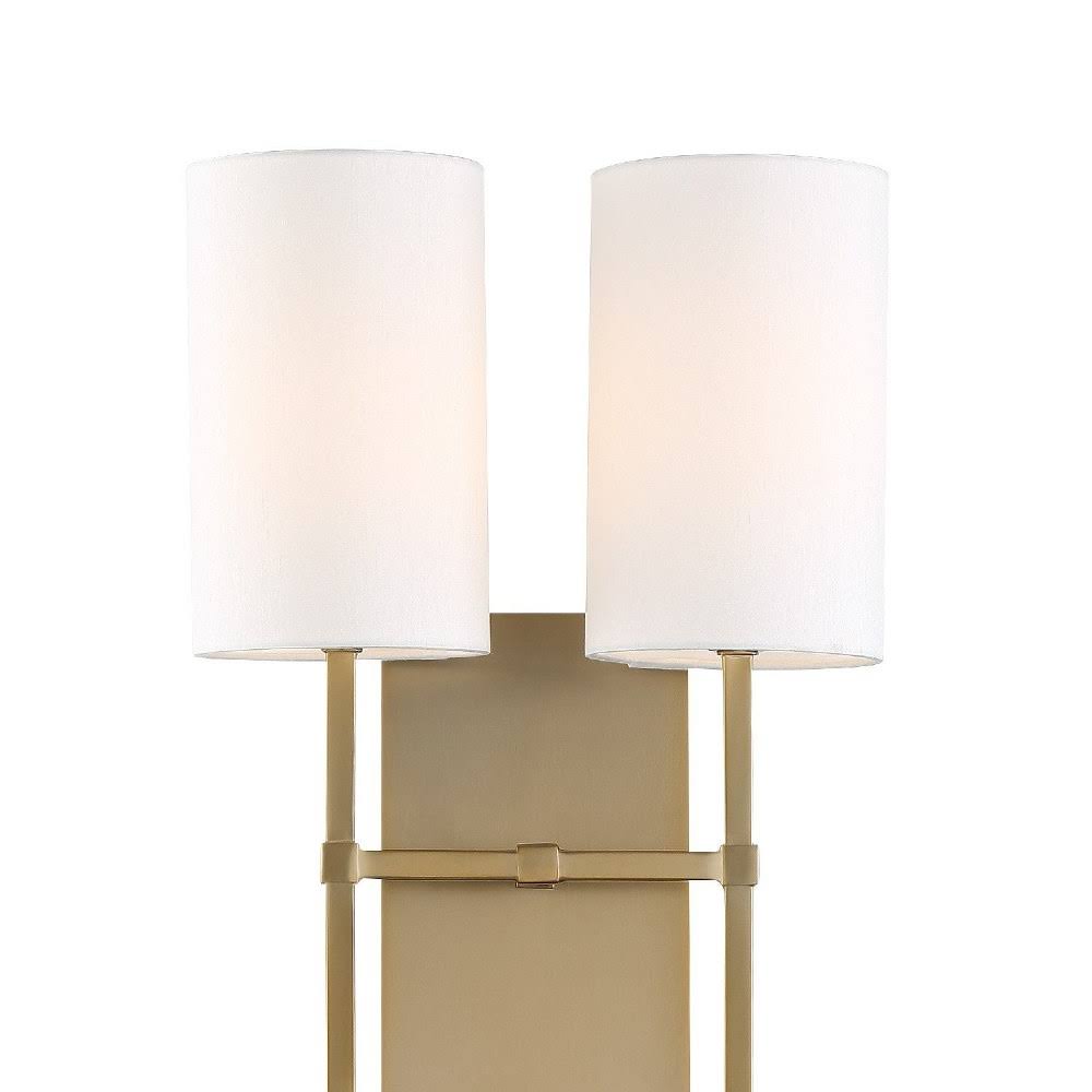 Crystorama Veronica 2 Light Black Wall VER-242-BF