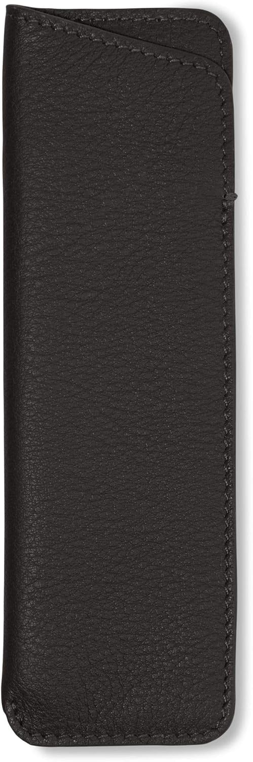 Leatherology Black Onyx Slim Double Pen Case Pack of 2