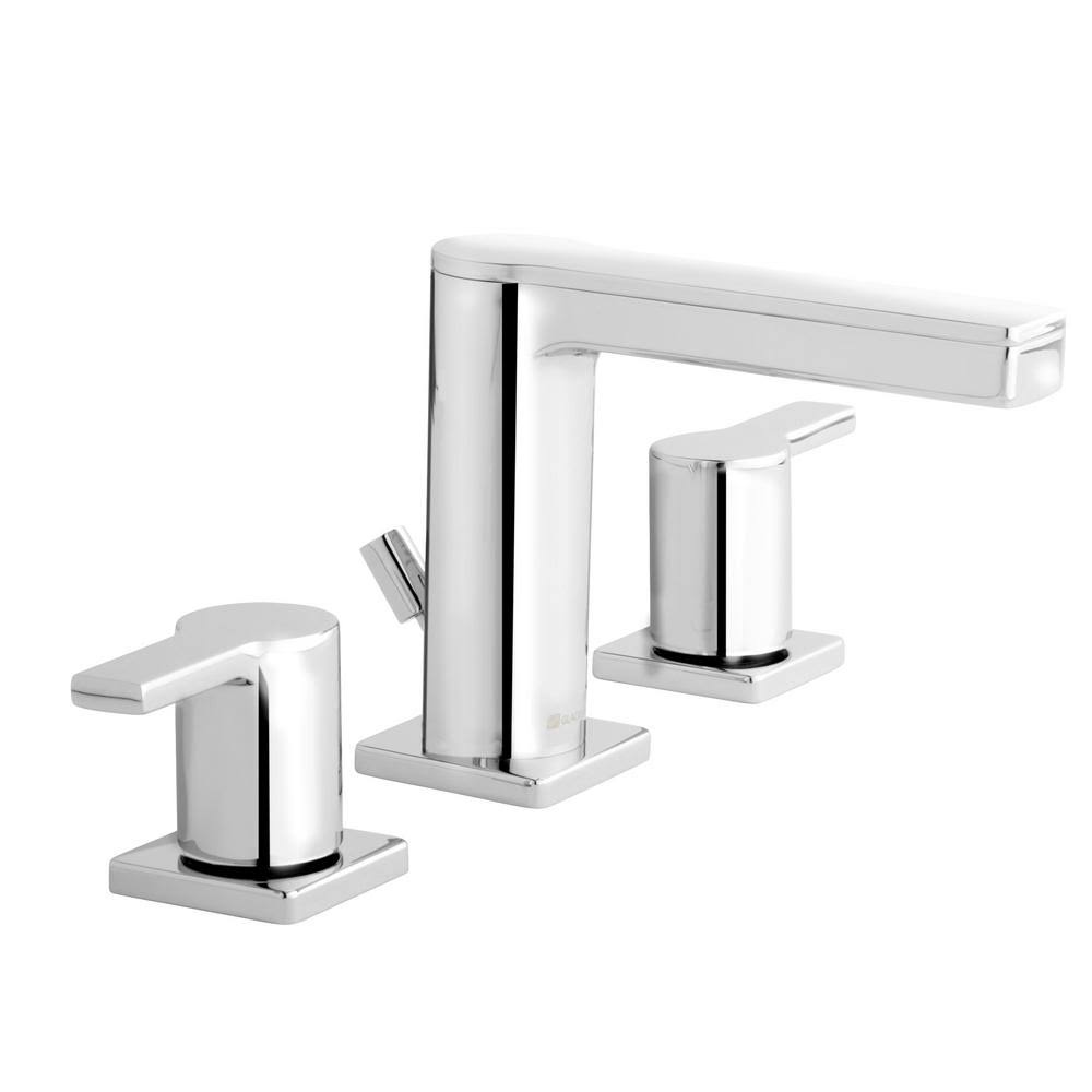 Glacier Bay Modern Contemporary 8 in. Widespread 2-Handle Low-Arc Bathroom Faucet in Chrome HD67866W-6001