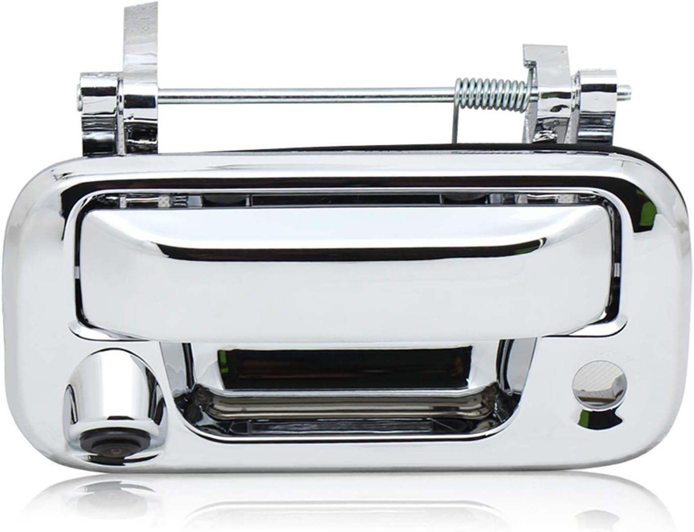 EWAY Tailgate Handle Backup Rear View Reverse Camera for Ford F150 2004-2014/Super Duty F250/F350/F450/F550 2008-2014 Explorer Sport Trac Lincoln Mark LT Pickup Truck Chrome(with Optional Guideline) Pack of 2