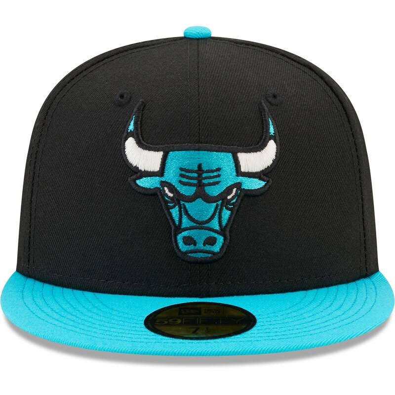 New Era Chicago Bulls Black/Light Blue 2-Tone 59FIFTY Fitted Hat