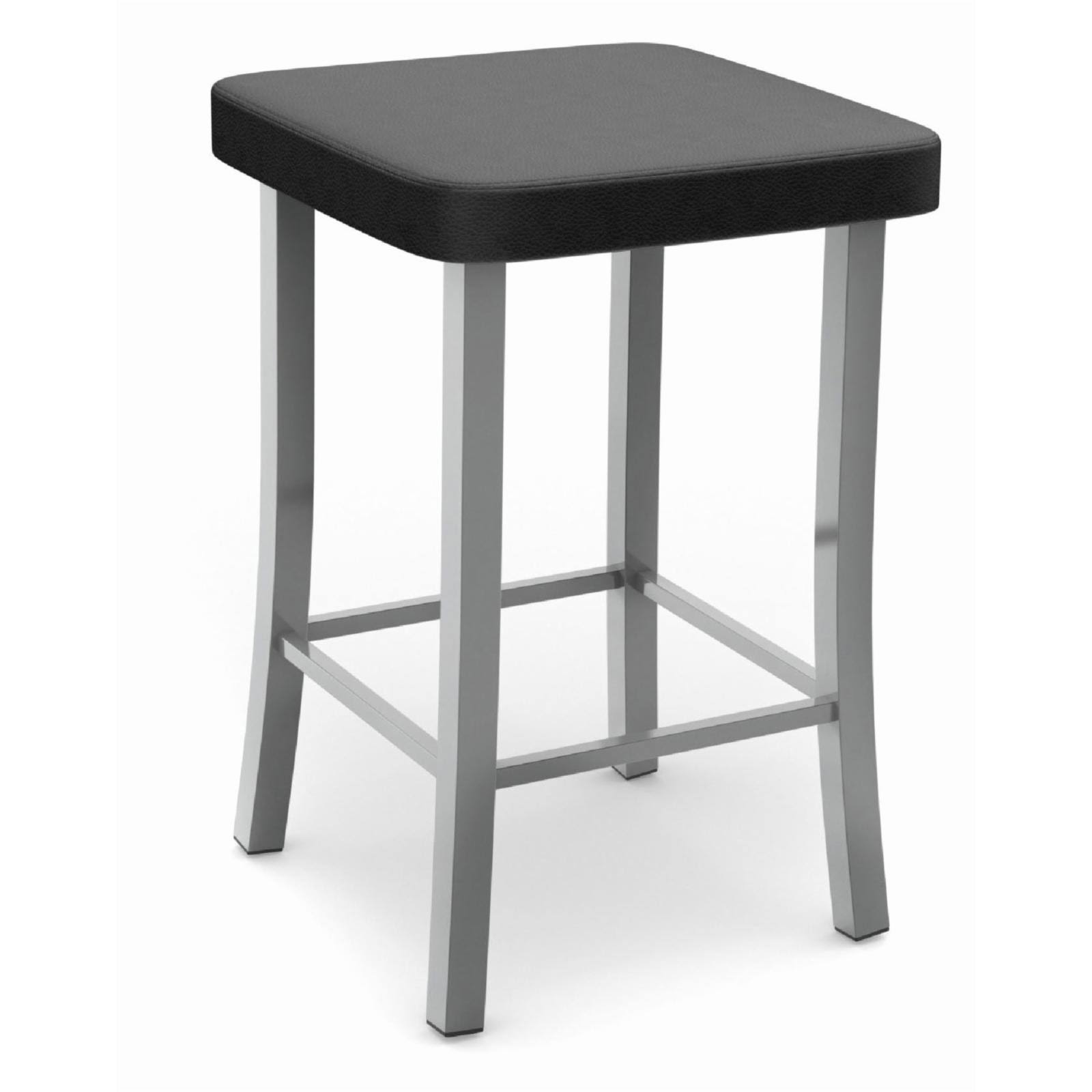 Amisco Ryan 25.25 in. Backless Counter Stool, Black