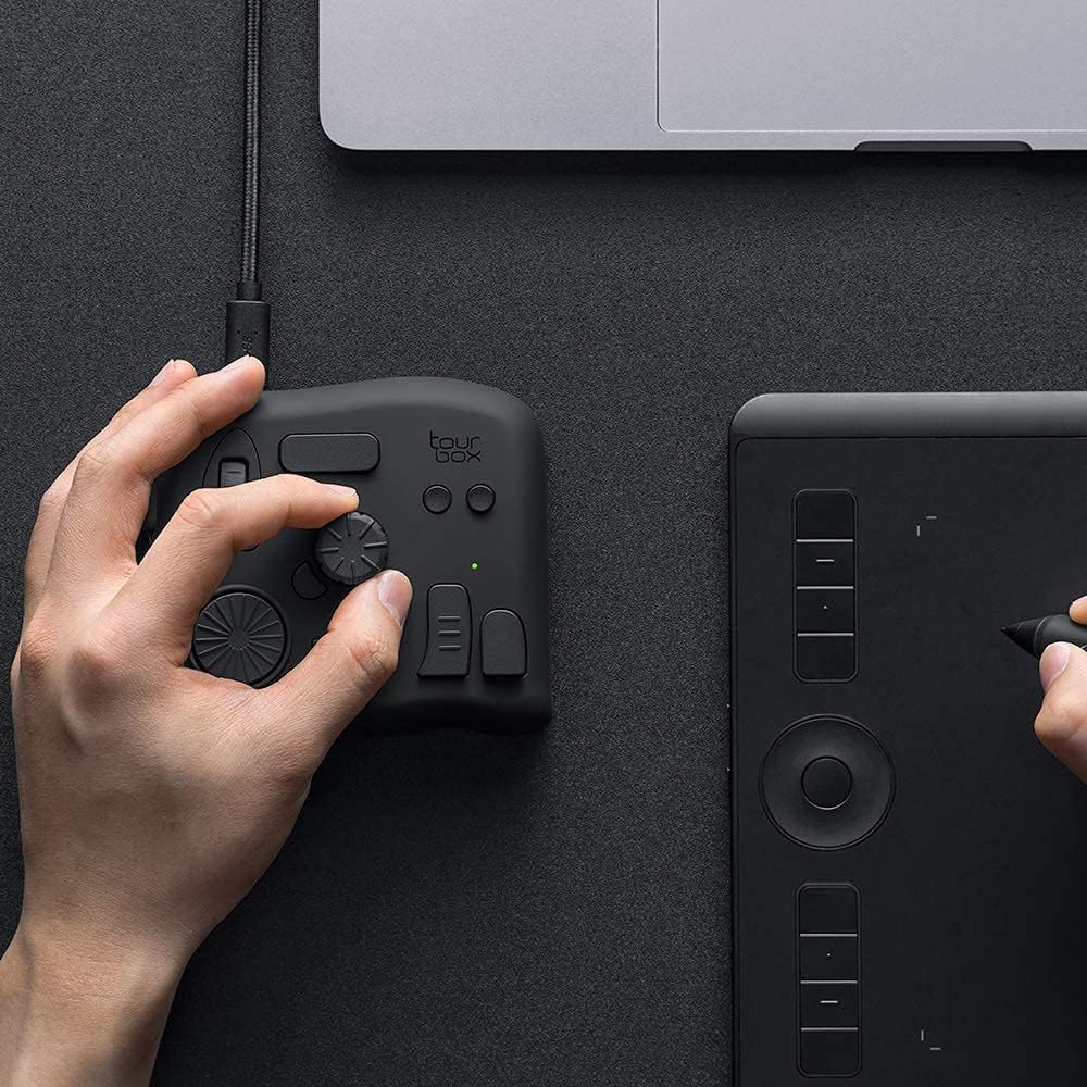 TourBox NEO &ndash; New Generation Productivity Tool. The Ultimate Tool for Creators, Applying for Image, Audio, Drawing, Editing and Creating, Macro Feature Supported