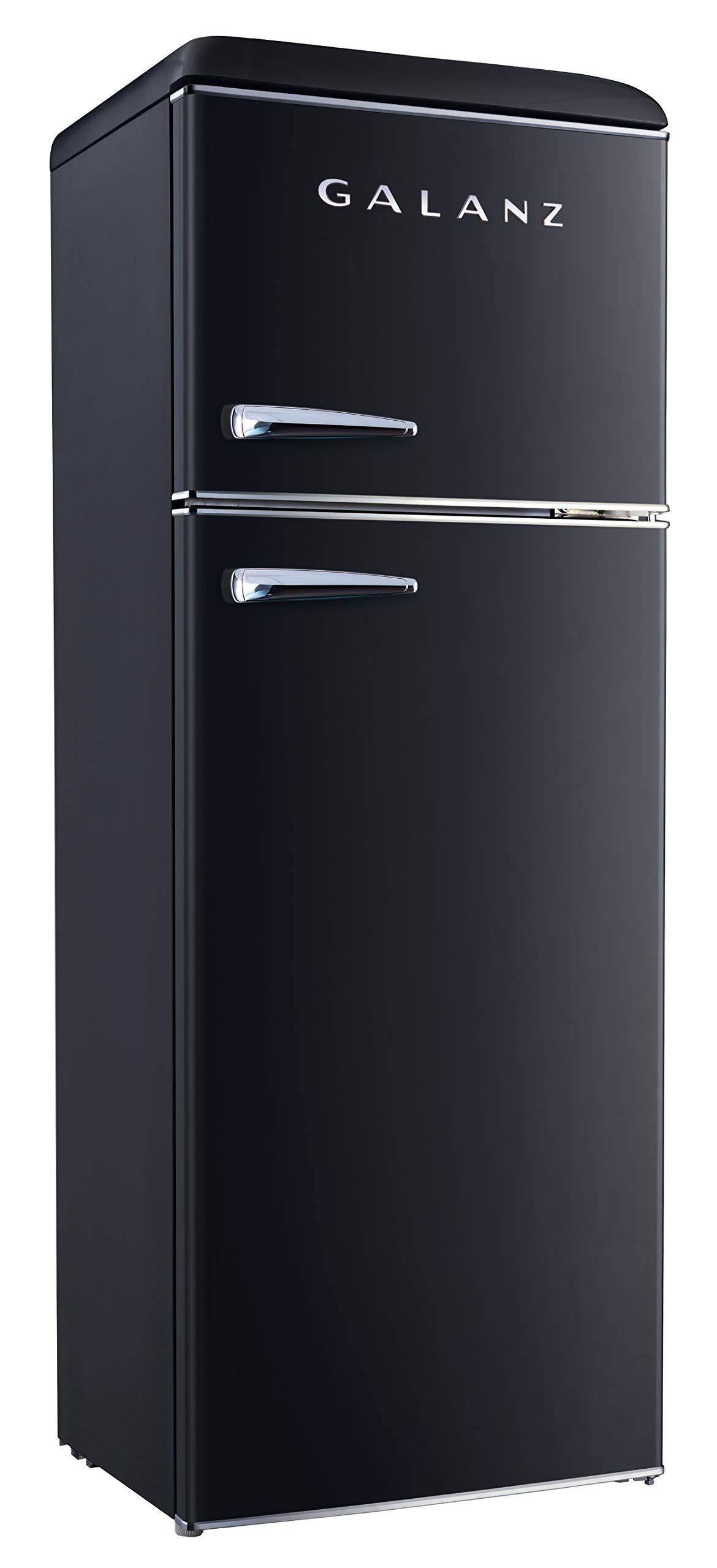 Galanz GLR12TBKEFR Retro Refrigerator, 12.0 Cu ft, Black