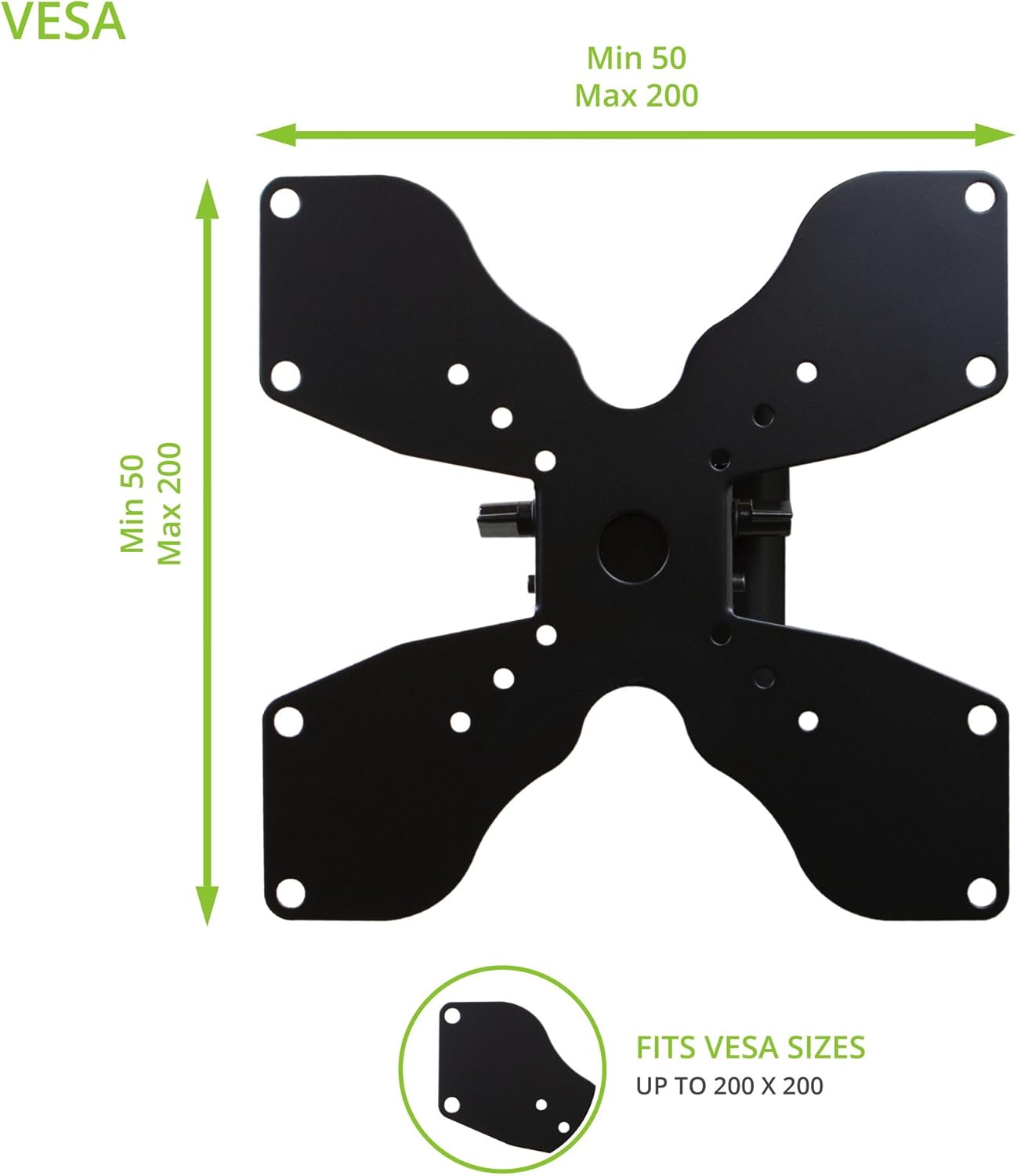Kanto L102 Full Motion Mount for 19-inch to 32-inch TVs Pack of 2