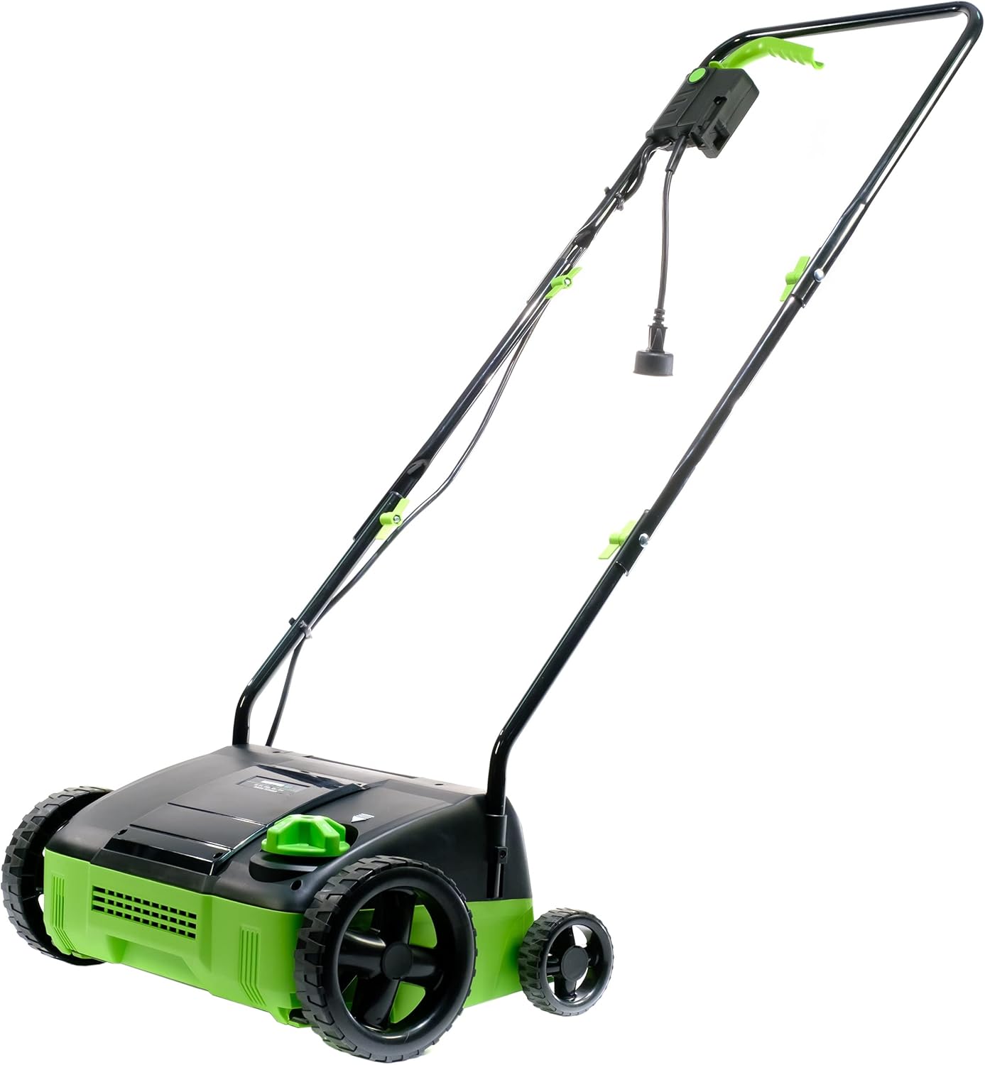 Earthwise DT71212 Amp 12-Inch Electric Corded Lawn Dethatcher, Black/Green