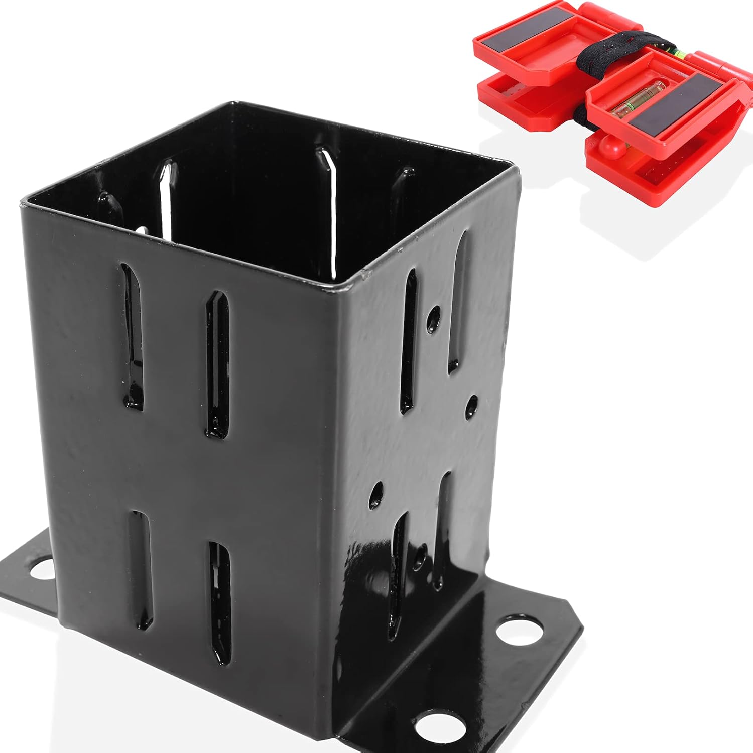 DoMerch 4x4 Wood Fence Post Anchor Base (Actual dim. 3 5/8