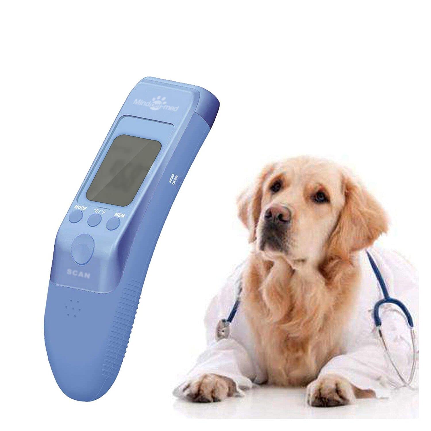 Pet Thermometer for Dogs, Cats, Animals , accurately Measures pet Ear Temperature, C/F Switchable Pack of 2