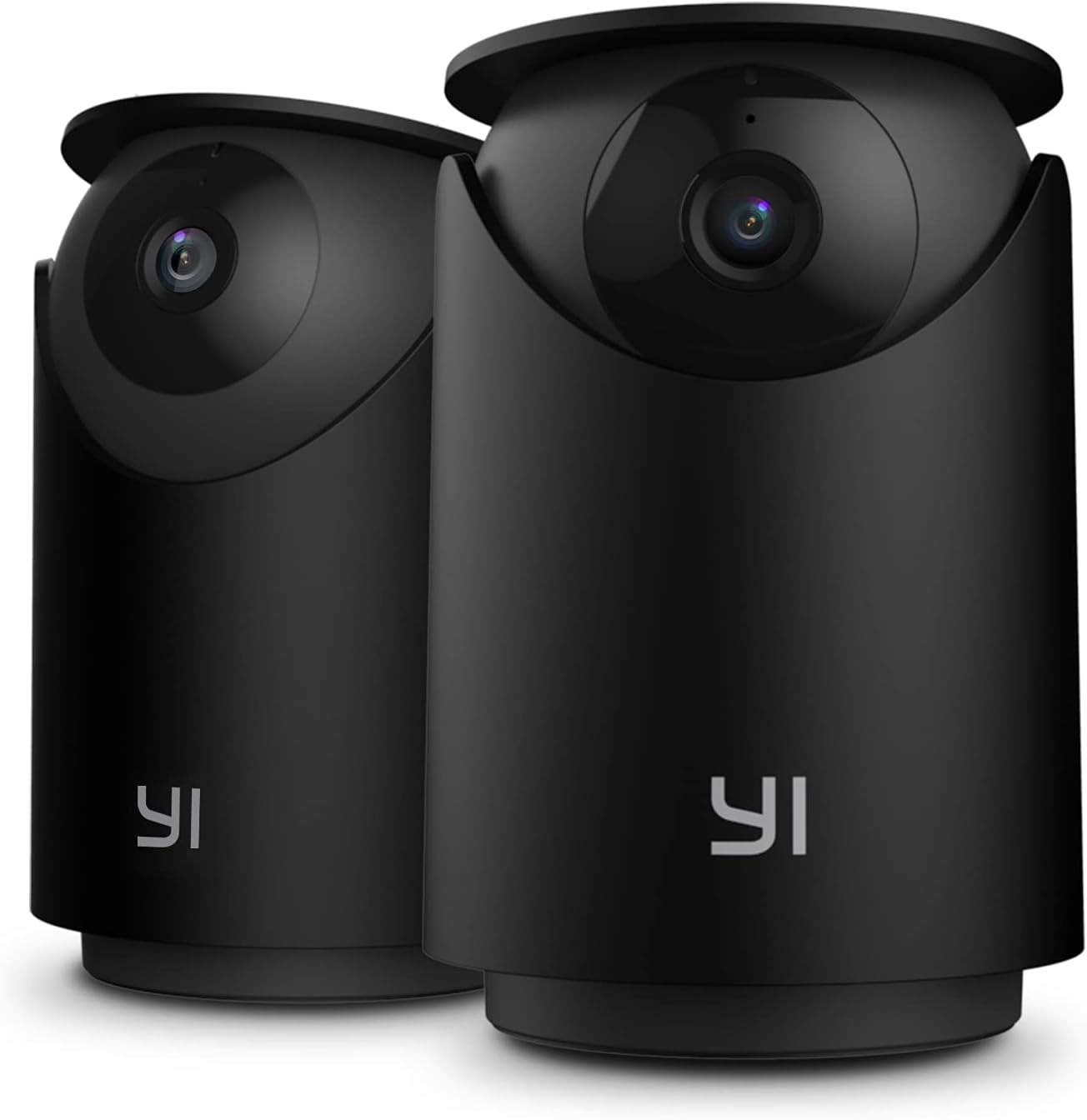 YI Camera for Home Security Indoor 2K, WiFi Bedroom Surveillance Camera 360-degree with Night Vision, Human Detection, 2-Way Audio, Phone App, Compatible with Alexa and Google Assistant, 2pc Pack of 2