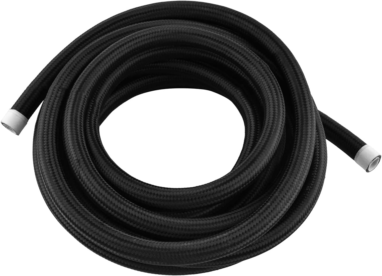 SINTLY 8AN PTFE E85 Hose Braided Fuel Injection Line 20FT Black Nylon Stainless Steel Hose (ID: 0.394 Inch)