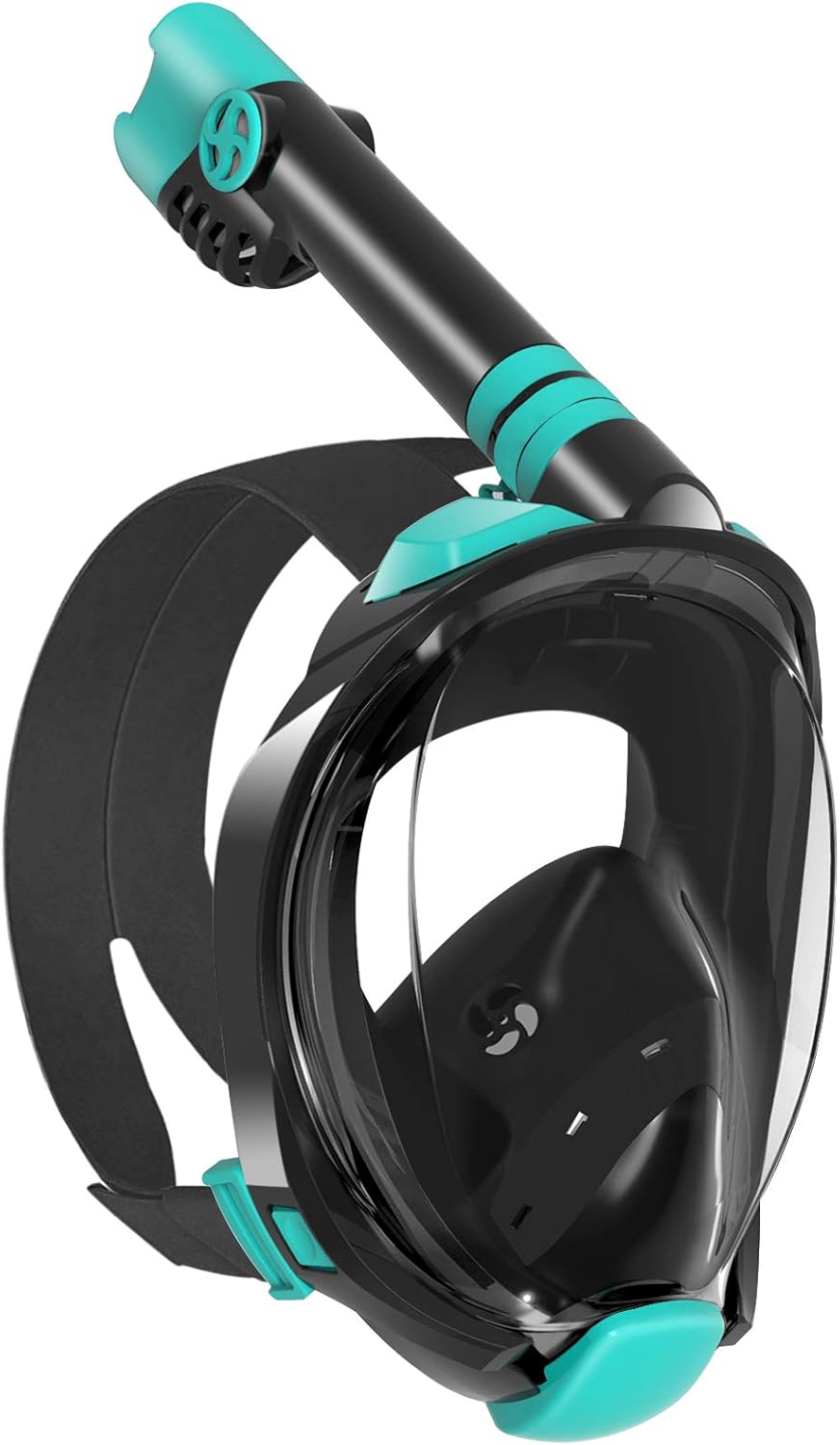 WSTOO Snorkel Mask with Latest Dry Top Breathing System,Fold 180 Degree Panoramic View Full Face Snorkel Mask Anti-Fog Anti-Leak with Camera Mount,Snorkeling Gear for Adults Pack of 2