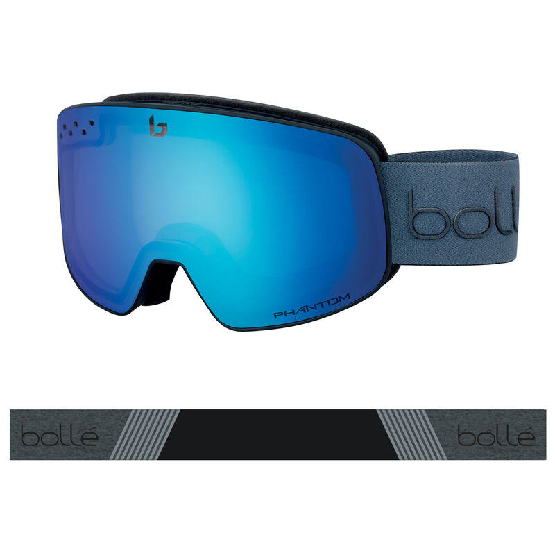 Bolle Nevada Goggles, Matte Black Diagonal / Phantom+
