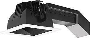 RAB Remodeler 4 inch Square 20W Lutron 80 Degree 3500K 90 CRI Black Cone White Ring (RDLED4S20L-80YNHC-B-W)
