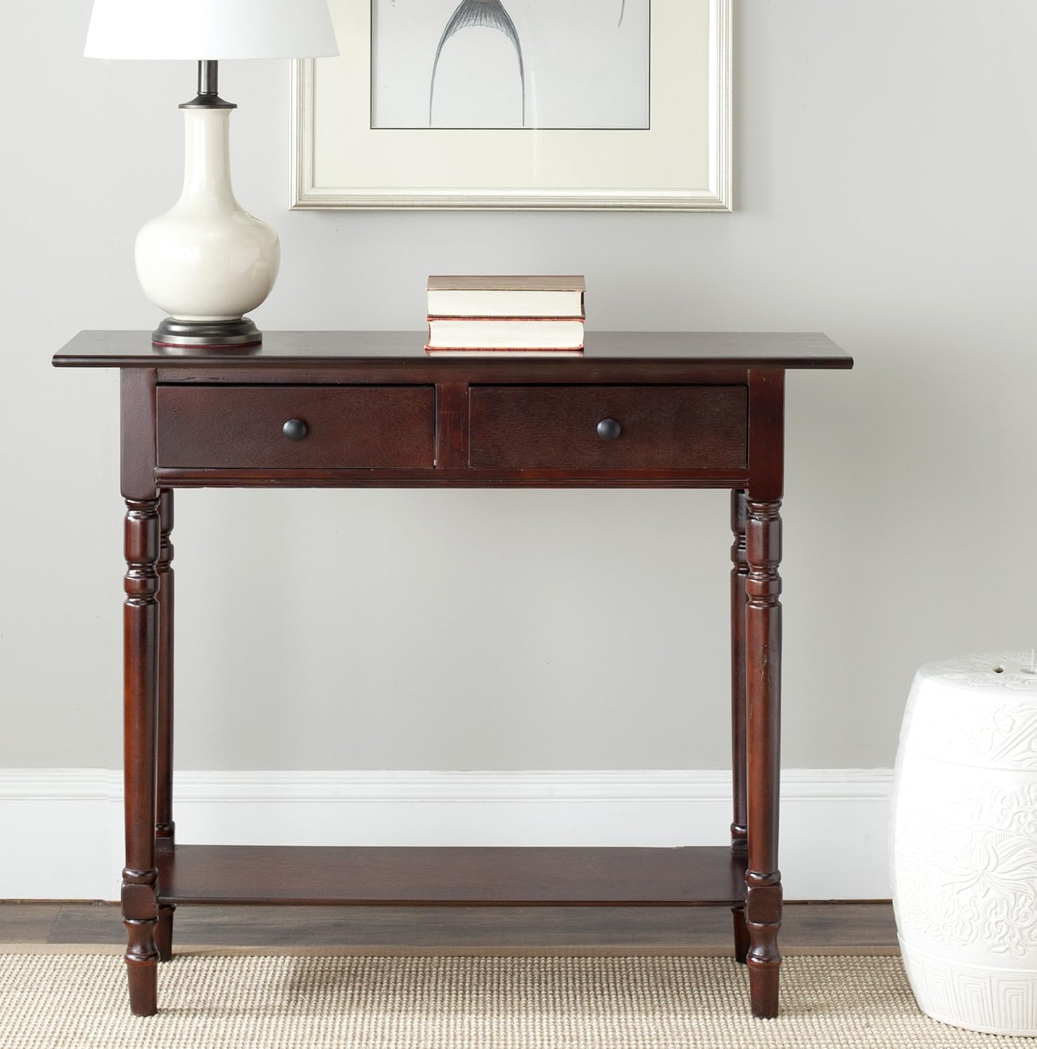 Safavieh American Homes Collection Rosemary Distressed Black Console Table