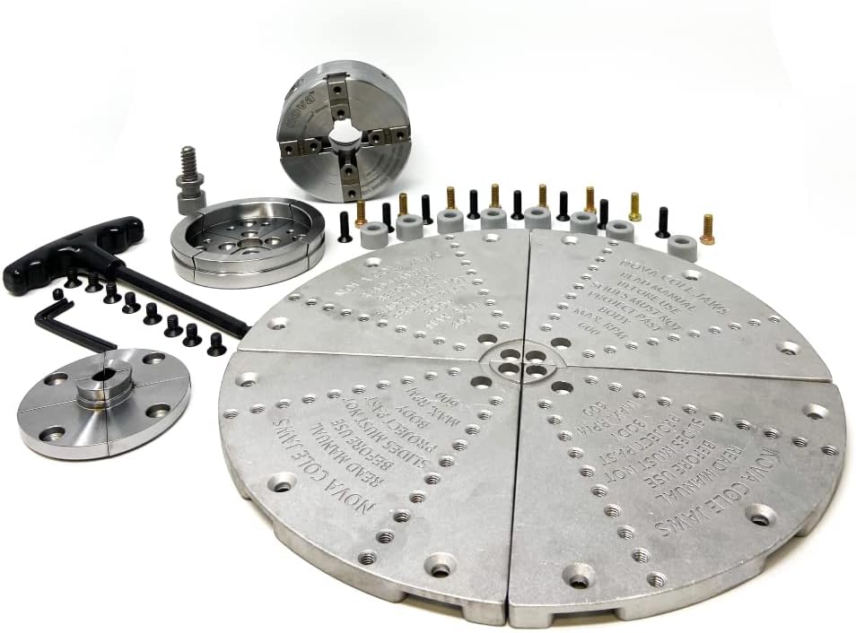 Nova 23271 Supernova 2 Lite Chuck and Most Popular Jaw Accessory Bundle (3 jaw sets) Insert Version (Separate Adapter Insert Purchase Required)