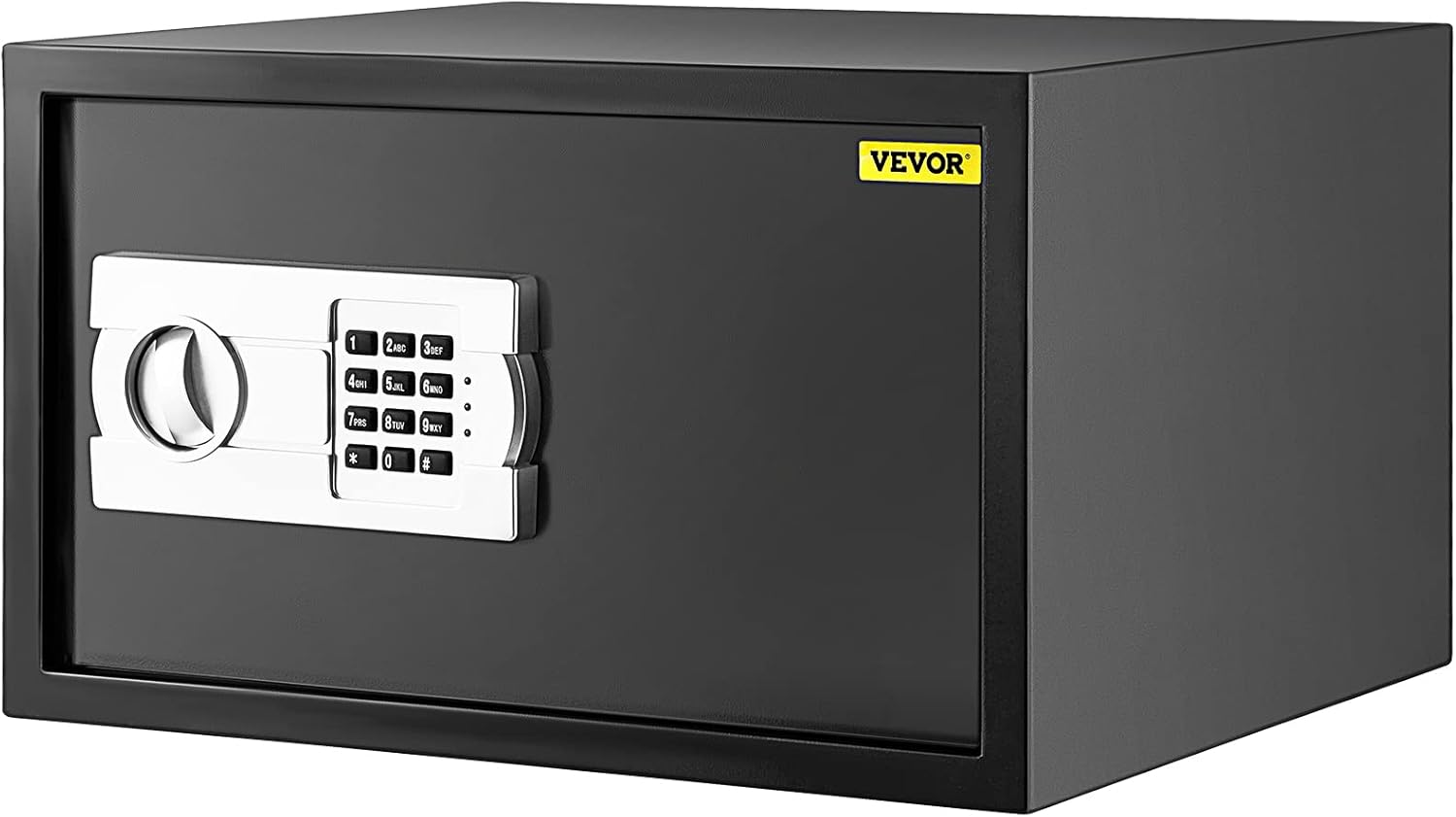 VEVOR Security Safe Box 1.1 Cubic Feet, Safe Deposit Box Black, Cabinet safes 17x14.5x9 Inch, Keypad Safe Digital Safe Box Great for Home, Hotel and Office