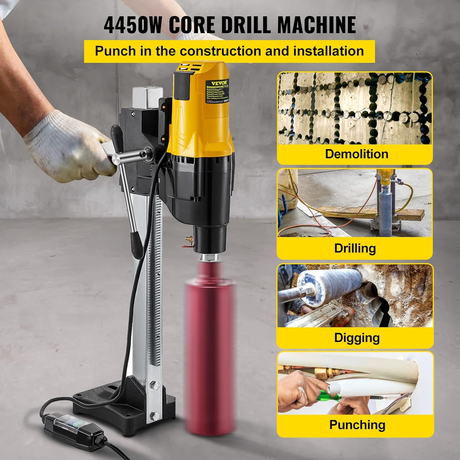 Happybuy Diamond Core Drilling Machine, 10