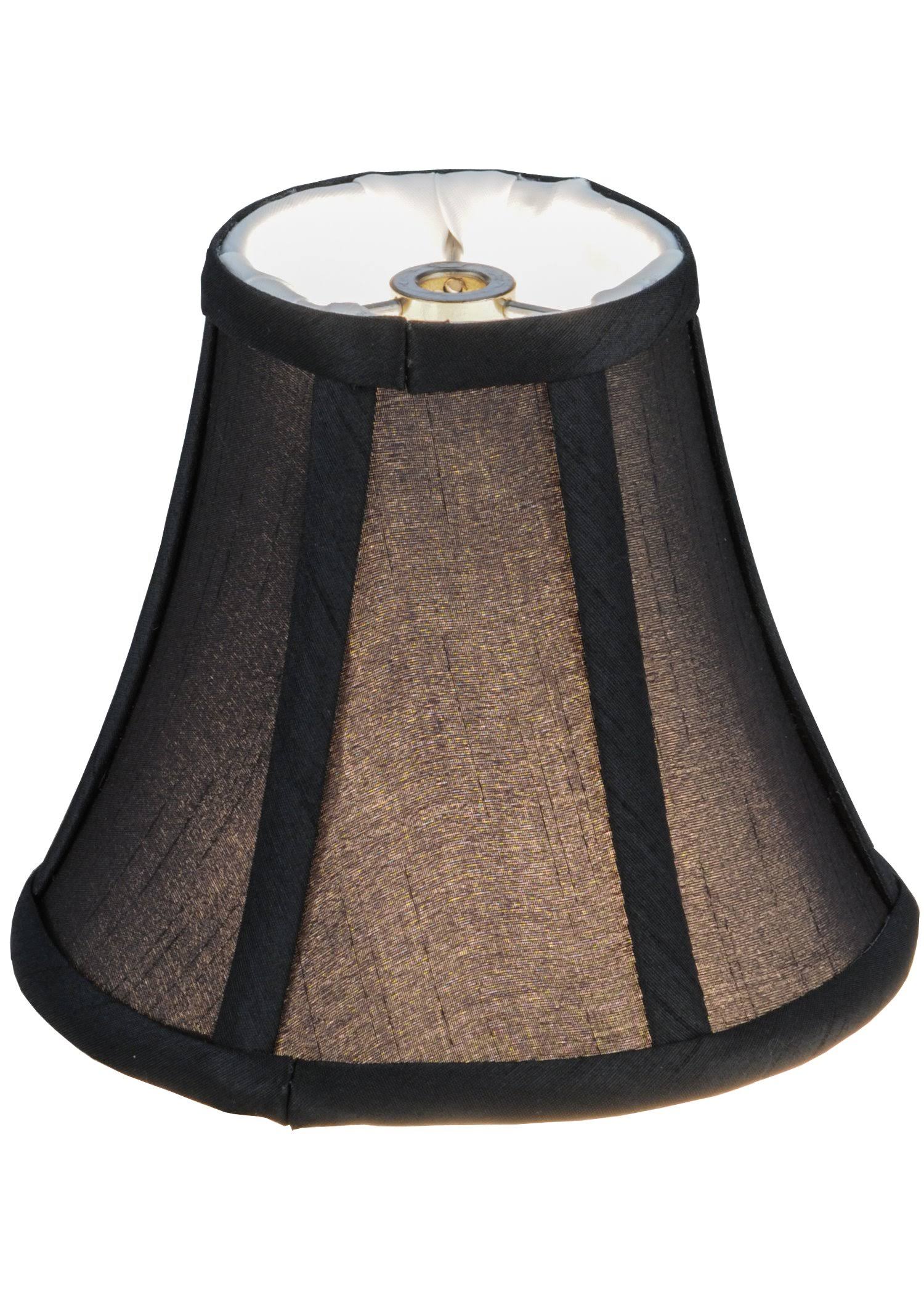 Meyda 6x22W x 5x22H Trumpet Black Fabric Shade