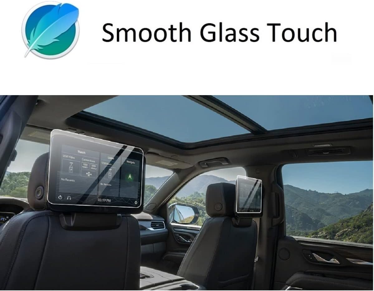 Wonderfulhz Screen Protector Compatible with GMC Yukon 2021 Dual 12.6-inch Rear-Seat Media Touch-Screens In-Dash Screen Protector - 2 Pack Tempered Glass Pack of 2