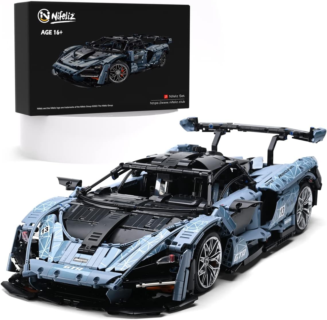 Nifeliz Sanna GTRR Building Kit; Make a Faithful Version of The Famous Racing Car (3,780 Pieces)
