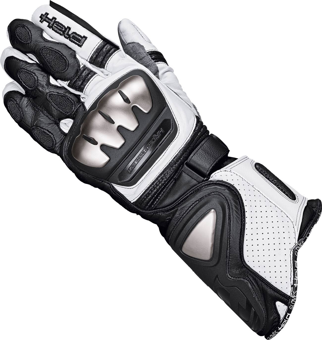 Held Titan Evo Motorcycle Gloves (Black/White)