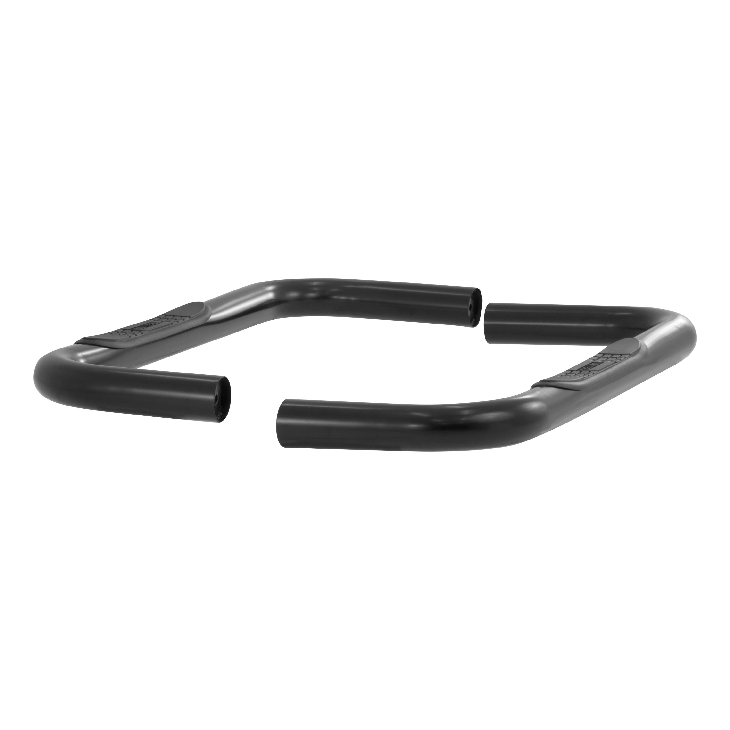 Aries 3-Inch Round Side Bars - Black 204044