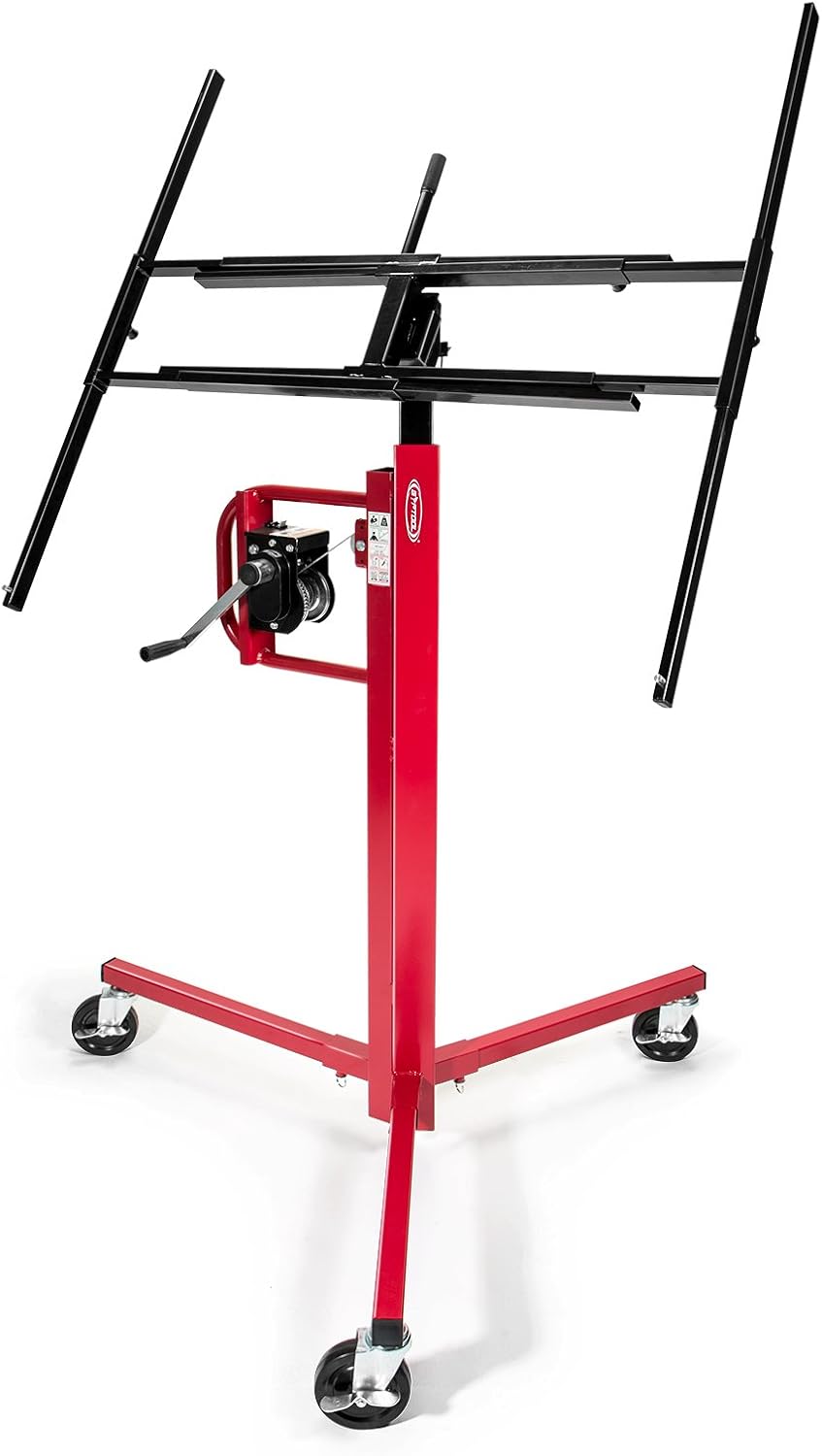 GypTool Drywall Lift Panel Jack Hoist - 11' Reach Red