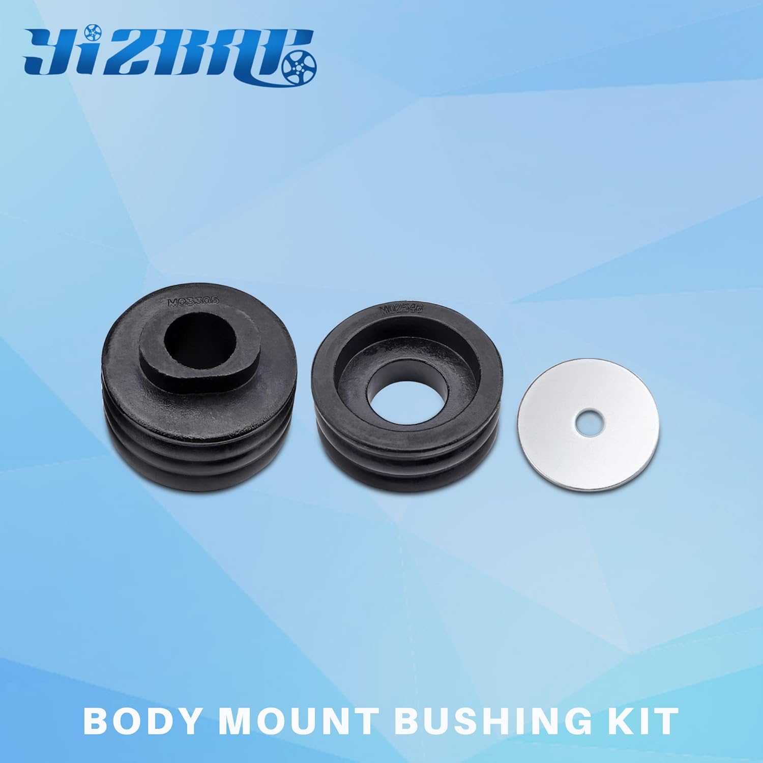 YIZBAP Body Mount Bushing Kit for 1999-2007 F250 F350 Super Duty 2WD 4WD, Body Mount Bushing Kit Easy to Install, Suitable for Off-Road, Adventure and Racing Applications (Black)