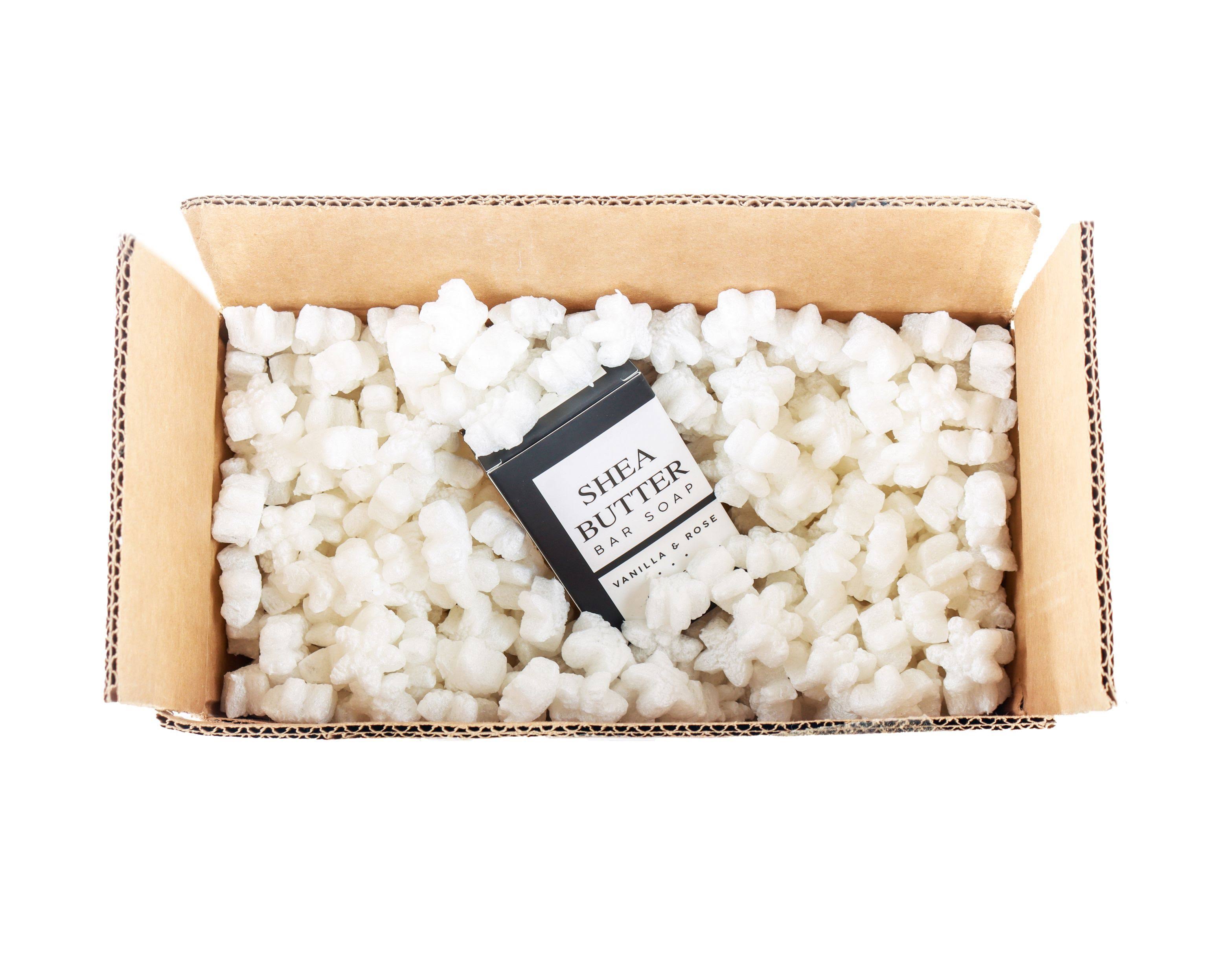 FunPak Plant Based White Star Shaped Packaging 6 Cubic Foot