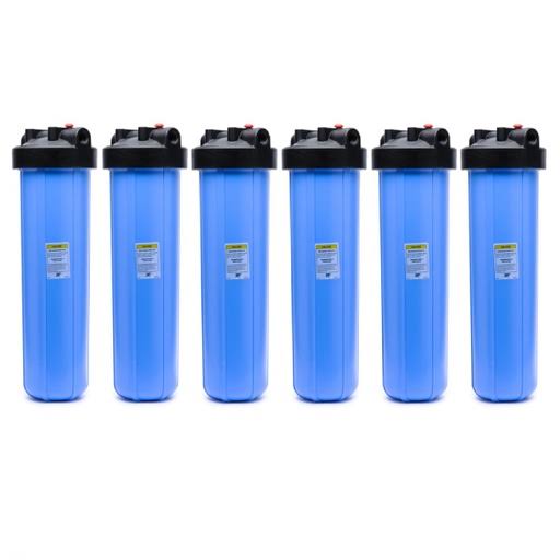 Pentek 150233 Big Blue 20 x 4.5 inch Whole House Filter Housing 1 NPT (6 Pack)