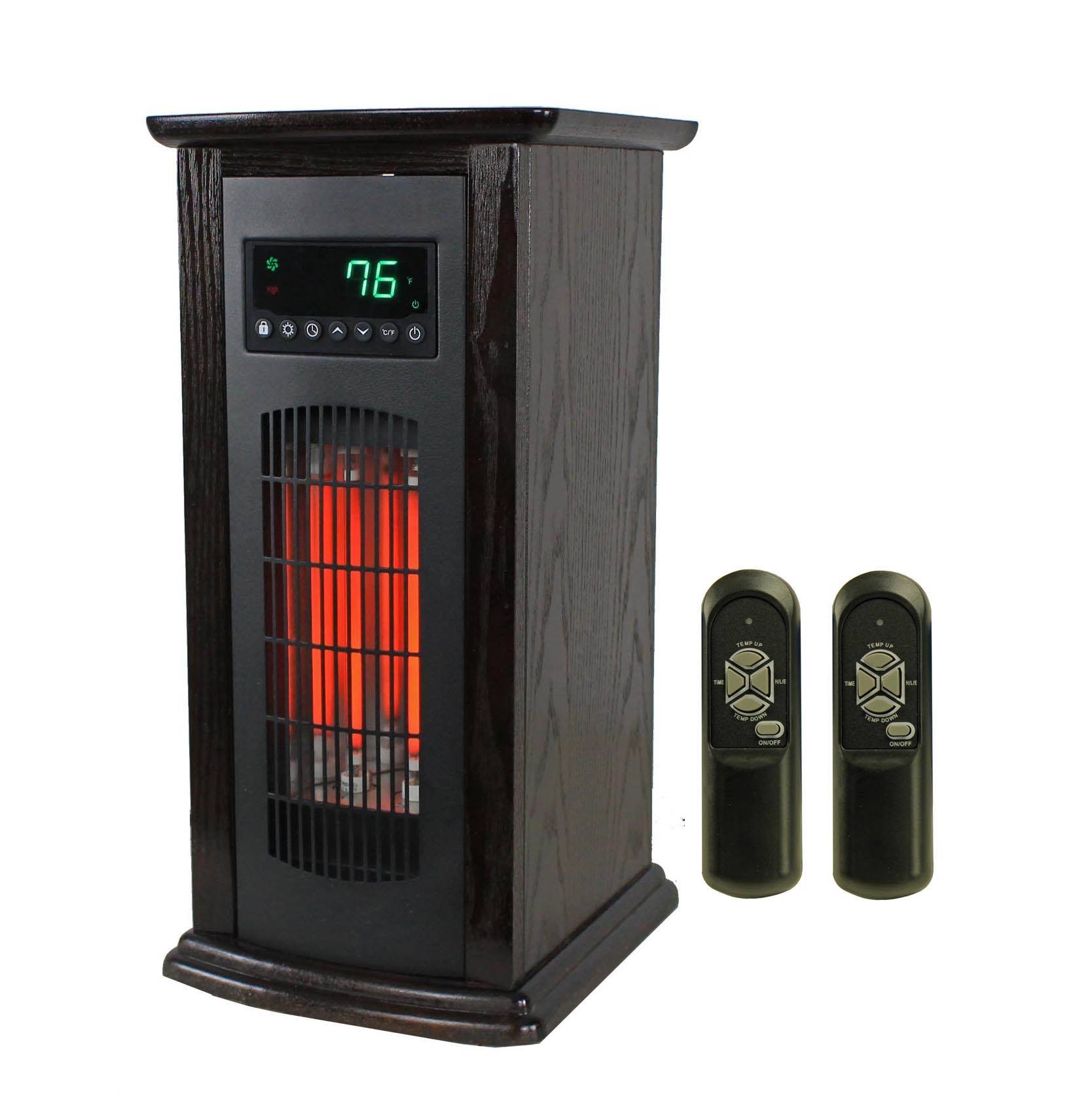 Infrared Space Heater 1500W Portable Tower W Timer Auto Shut Off Remote Control 2305m