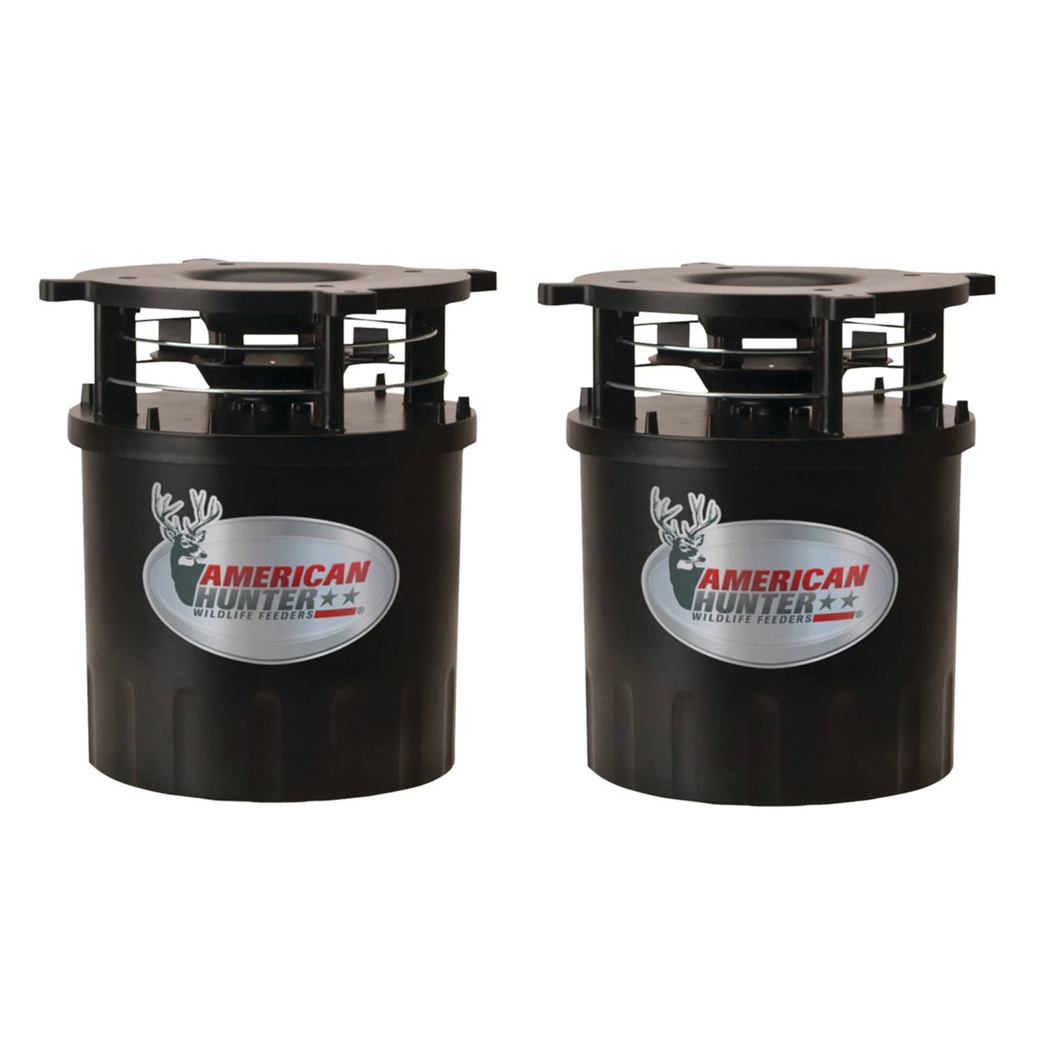 American Hunter R-Pro Wildlife Game Feeder Kit w/ Timer u0026 Varmint Guard (2 Pack)