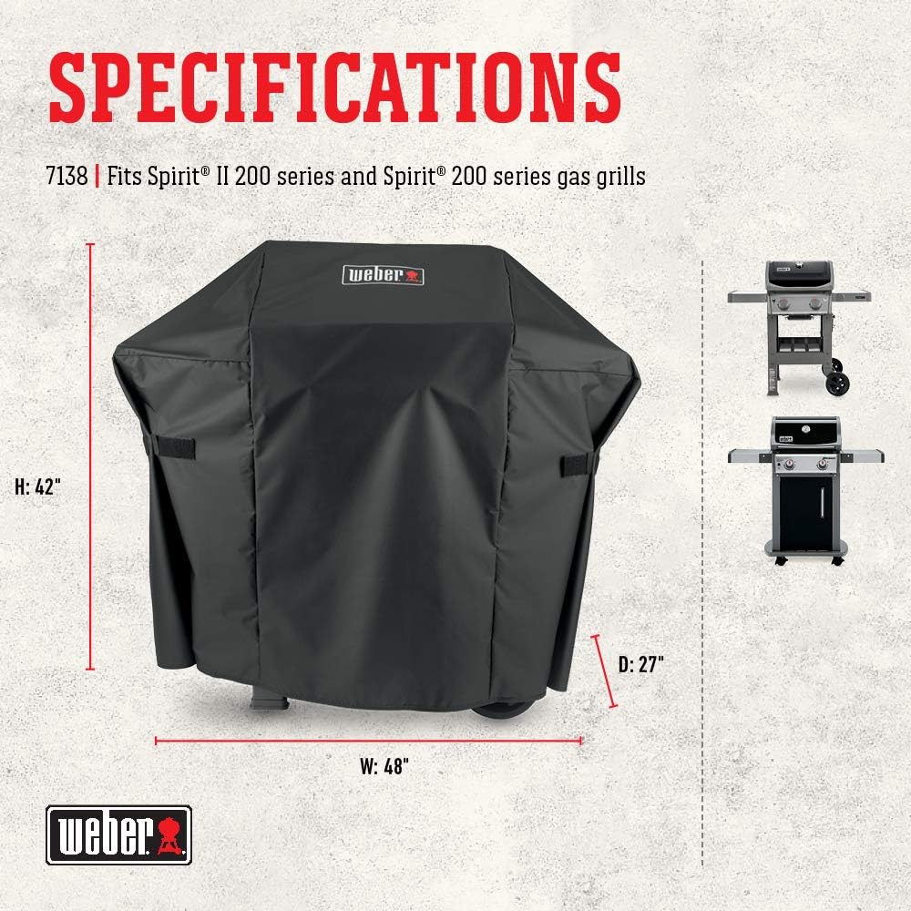 Weber Premium Cover Spirit II 200 Grill Accessory Pack of 2
