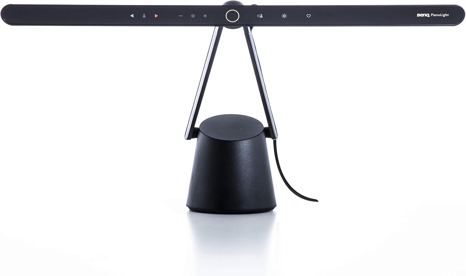 BenQ Black PL19_D PianoLight Professional lamp for Upright Piano Playing, Bright and Easy Sheet Music Reading, Modern Design, Color temperatures, Auto-dimming, Aluminum Body with Steady Base