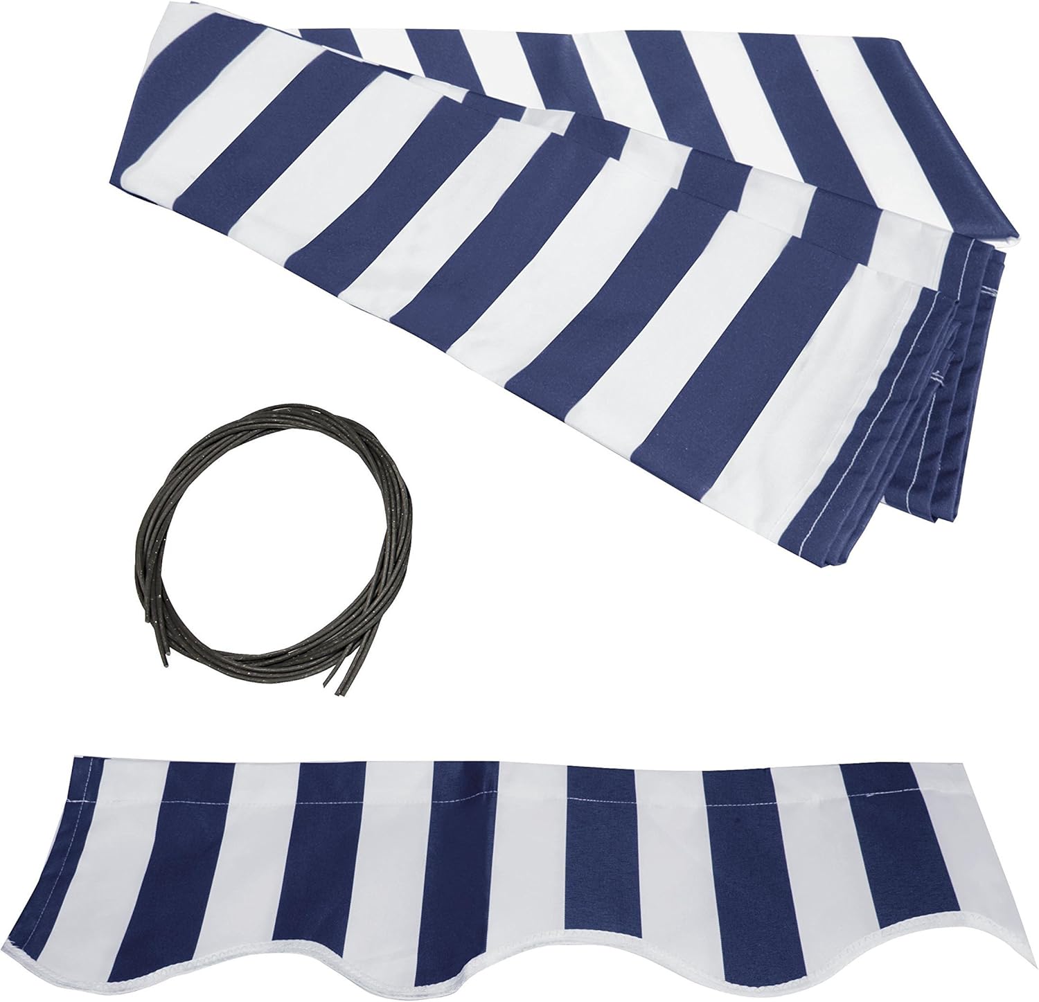 ALEKO FAB16X10BK81 Retractable Awning Fabric Replacement 16 x 10 Feet Black