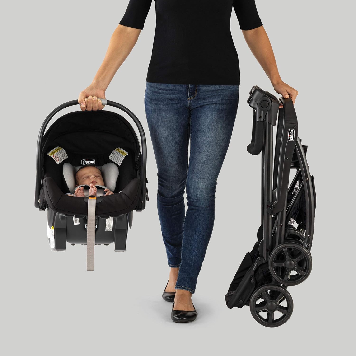 Chicco KeyFit Caddy Frame Stroller - Black