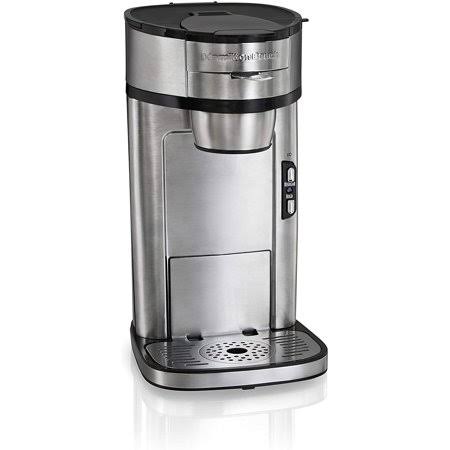 Hamilton Beach Scoop Single Serve Coffee Maker, Fast Brewing, Stainless Steel (49981A)