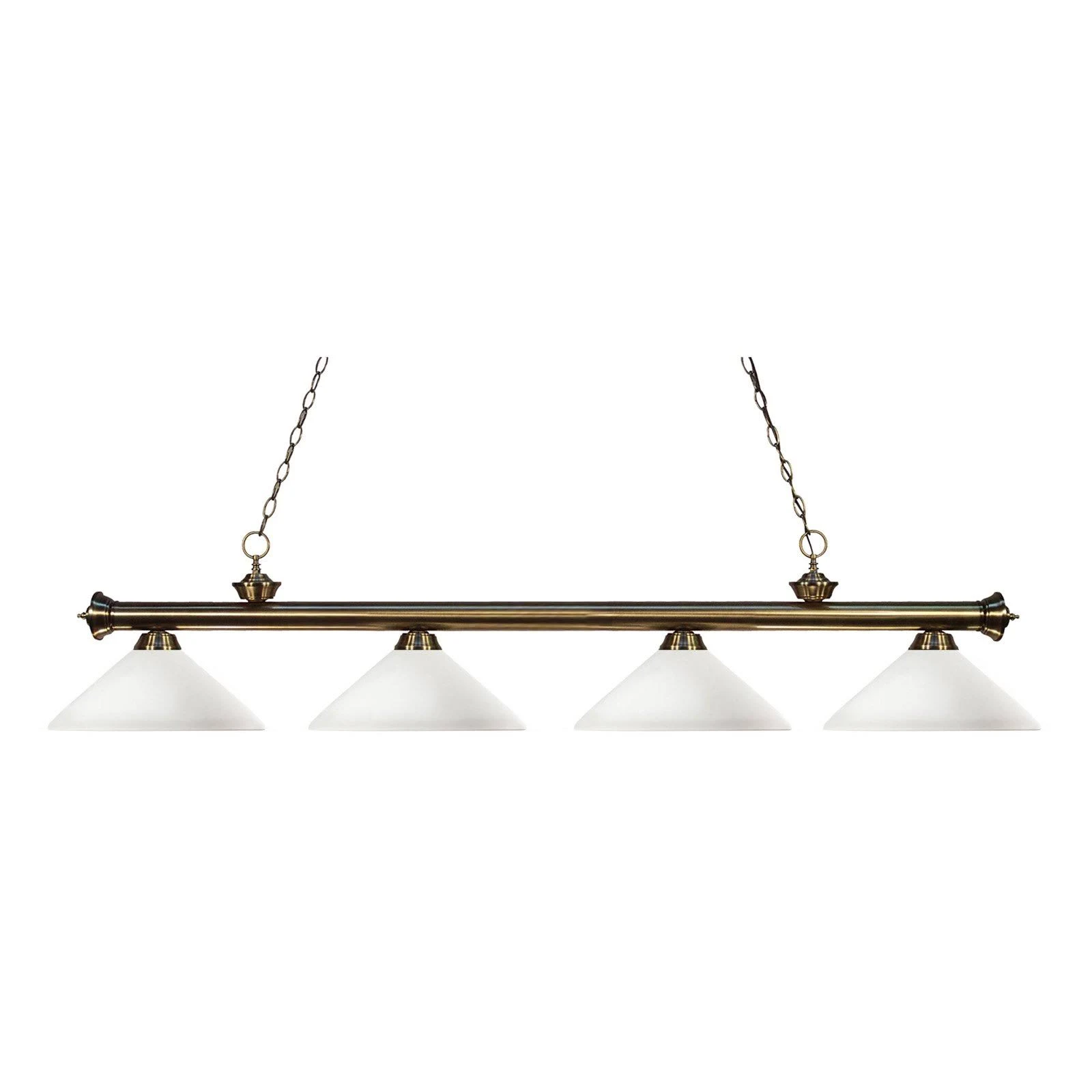 Riviera Matte Black u0026 Brushed Nickel 4 Light Island/Billiard Light - Z-Lite 200-4MB+BN-AMO14