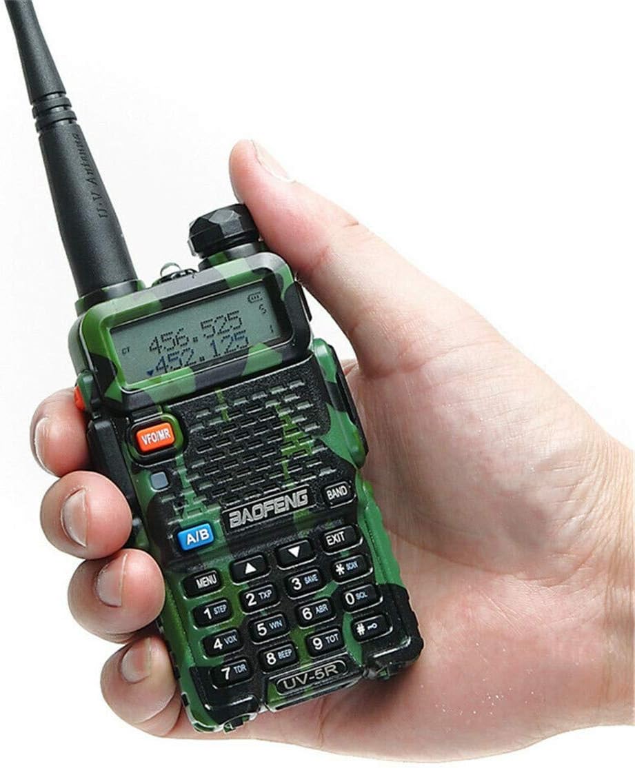 2 Pack Baofeng UV-5R Camo Two Way Radio Portable Ham Radio with 2 Pack 771 Antenna