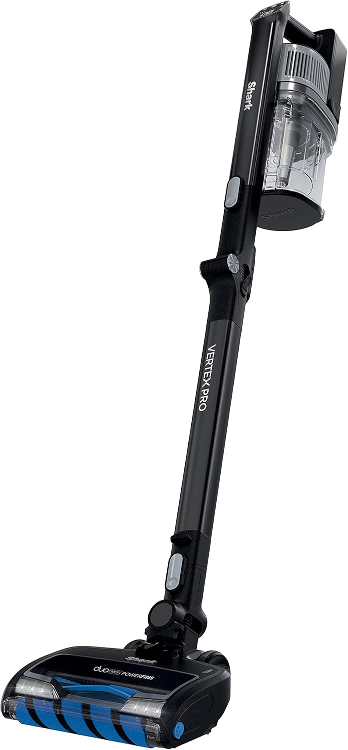 Shark IZ482H Vertex Cordless Stick Vacuum With DuoClean PowerFins, MultiFLEX, Crevice Tool, Pet Multi-Tool & Anti-Allergen Brush, 120-min Runtime, Double Battery, Iris
