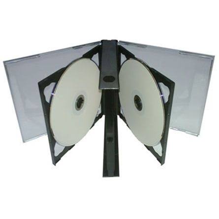 mediaxpo Brand 200 Black Quintuple 5 Disc CD Jewel Case