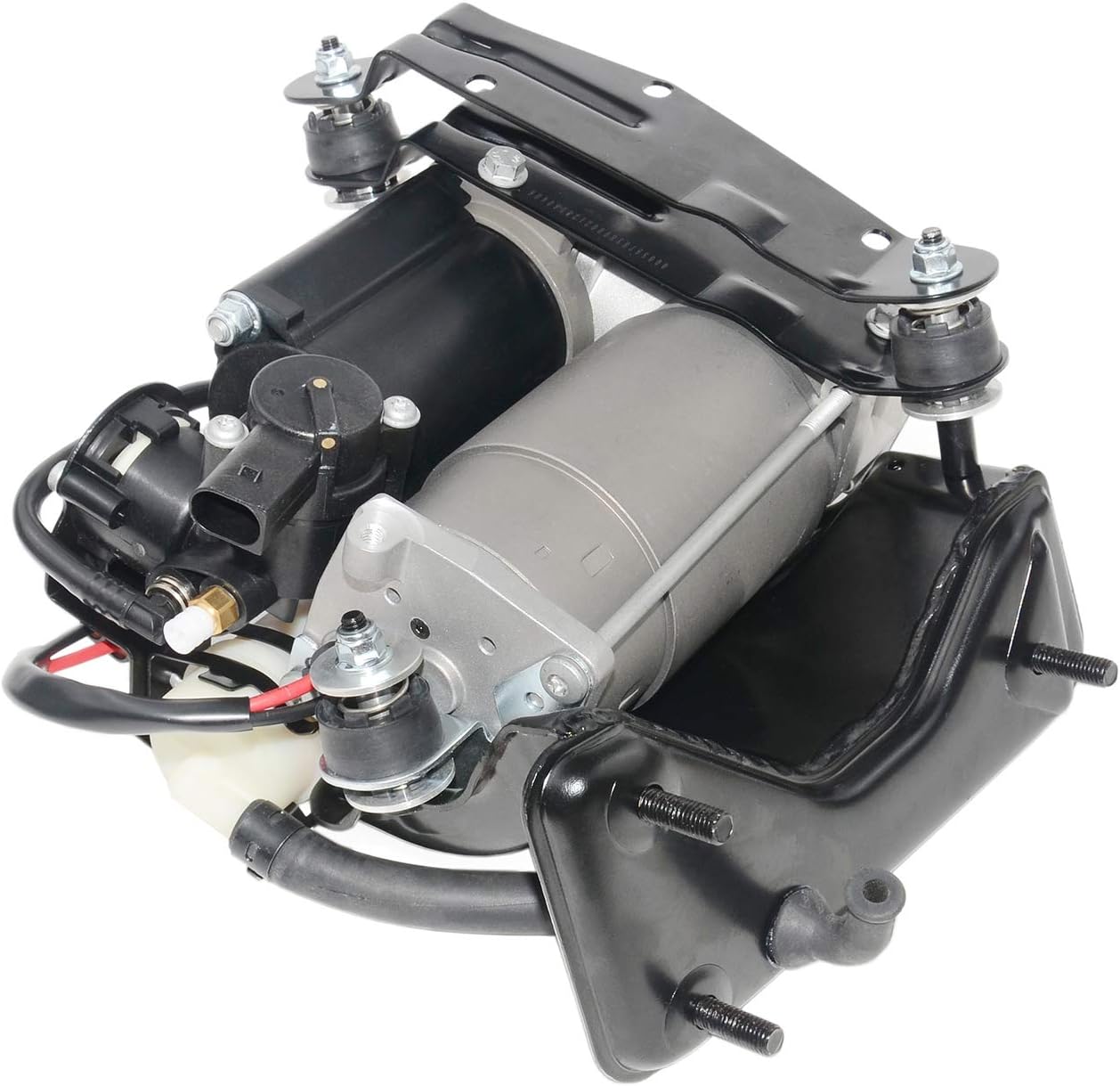 C2C27702 Air Suspension Compressor Pump with Bracket Compatible with 2004-2009 Ja-guar Super V8, XJ, XJ8, XJR, Vanden Plas # C2C2450 C2C22825 949-906
