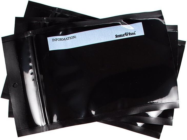 ShieldNSeal Vacuum Seal Bags (Black and Clear Barrier Bags, 11