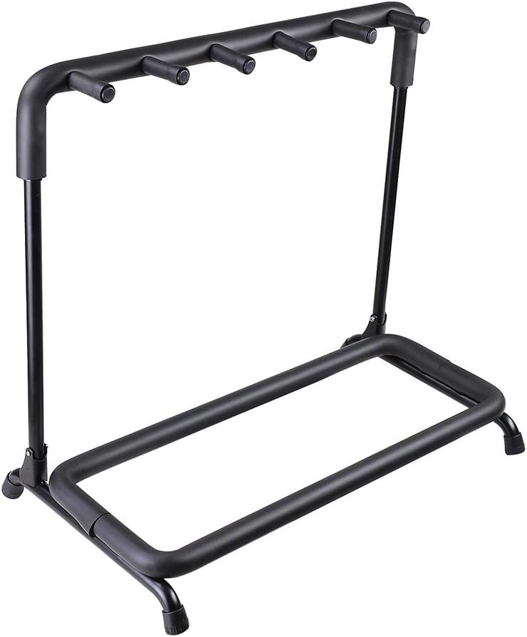 AW 5 Five Holder Multi Guitar Folding Stand Band Stage Bass Acoustic Guitar Display Rack Pack of 2
