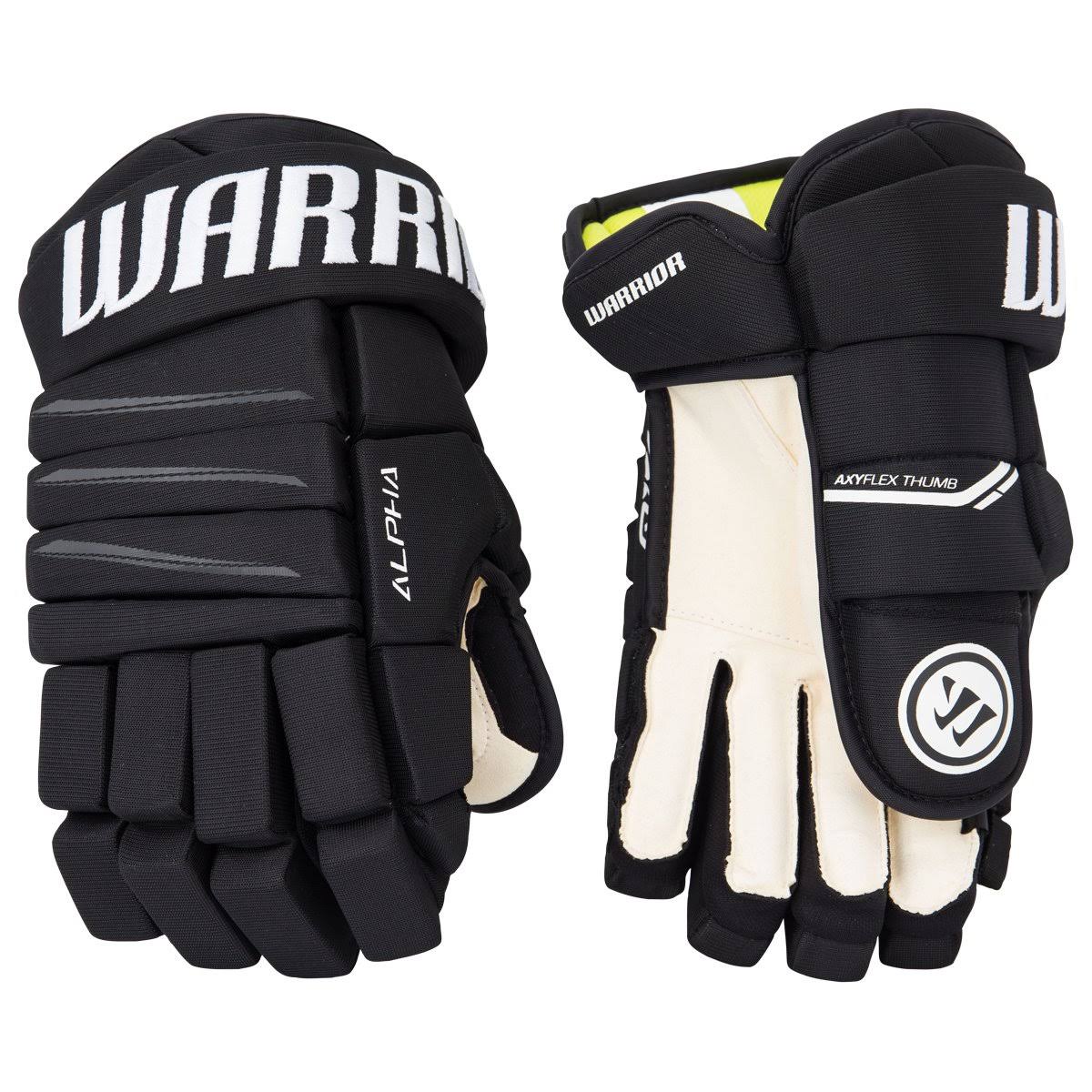 Warrior Alpha QX4 Hockey Gloves - Senior - Black - 15.0