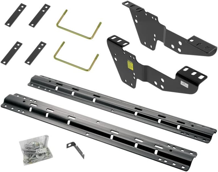 Draw-Tite Fifth Wheel Hitch Mounting System Custom Install Kit For GMC Sierra 1500 1999-2019 Includes 50064 & 58058 | Black Powder Coat